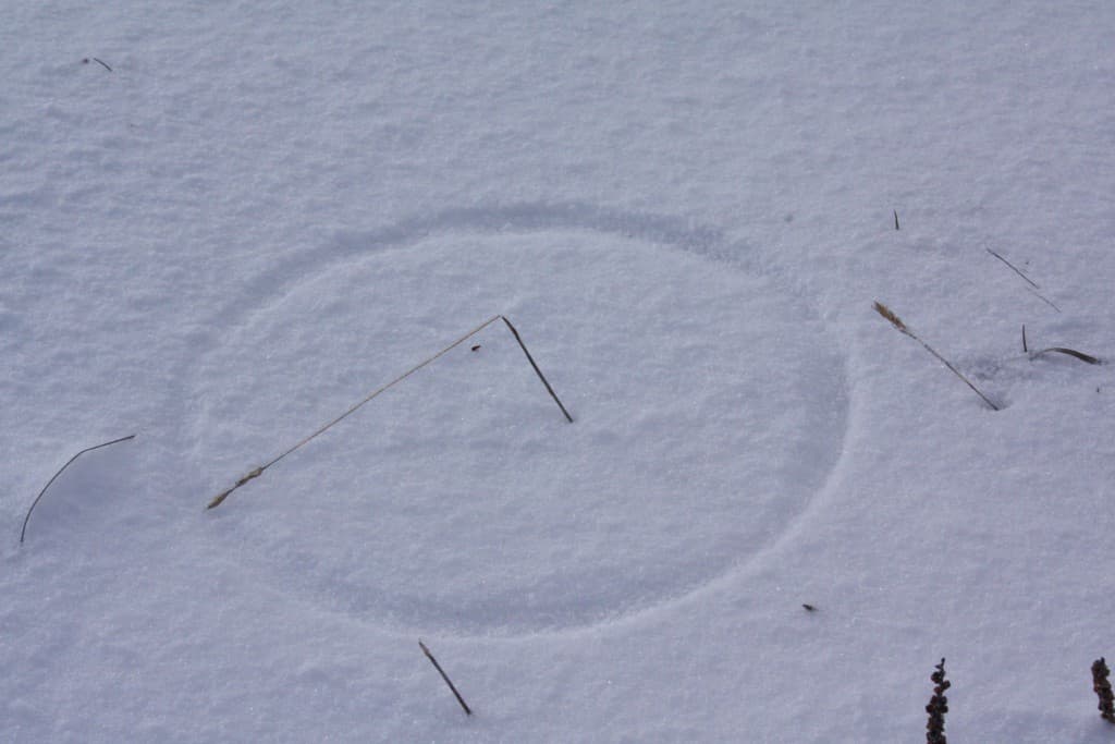 effet géométrique du vent sur la neige
