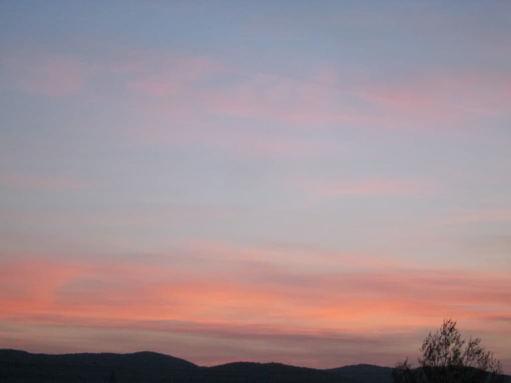 Fin de soirée d'une journée estivale