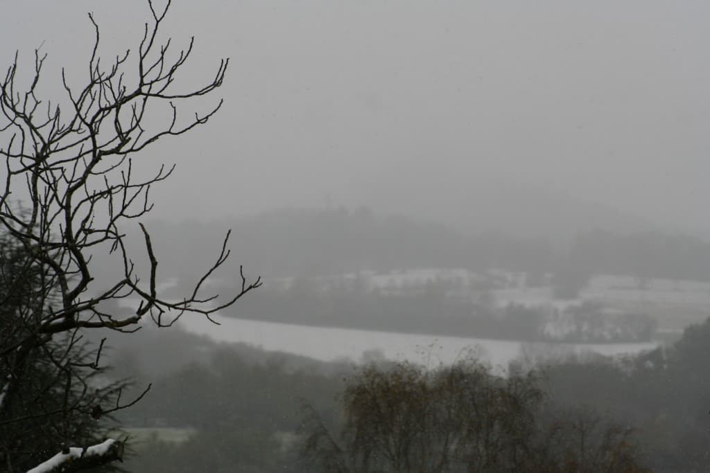 neige et brouillard