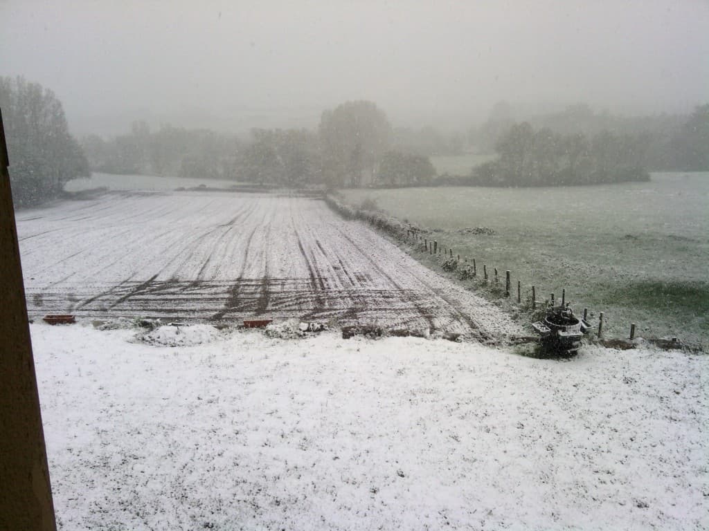neige tombé samedi