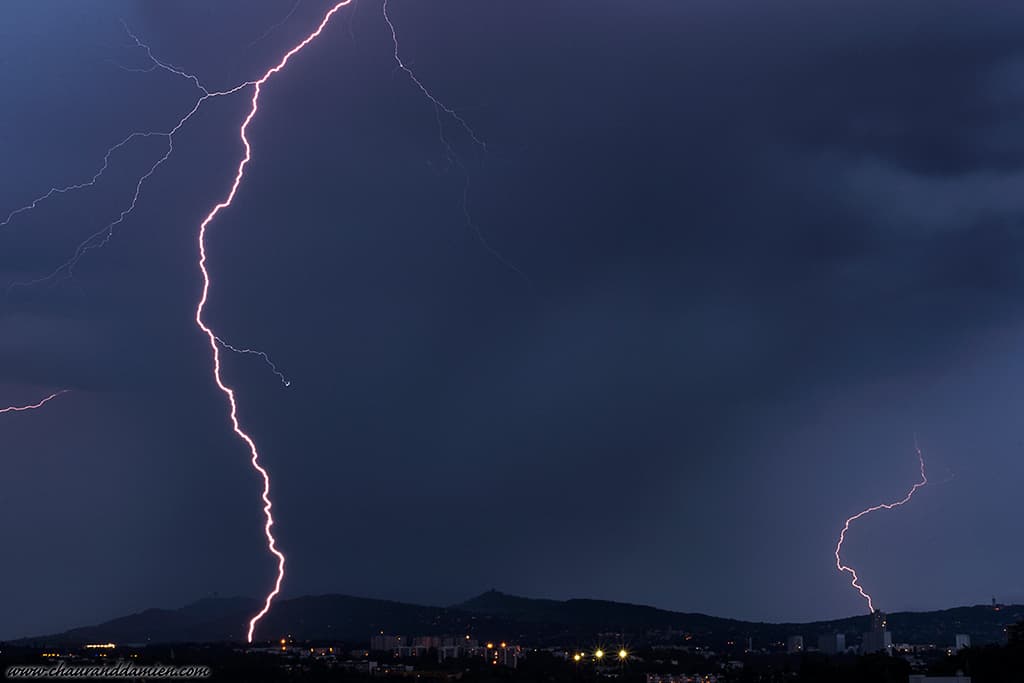 Orage sur les monts d'or