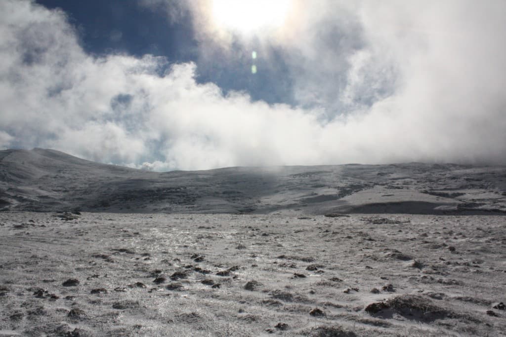 première neige dans la drome