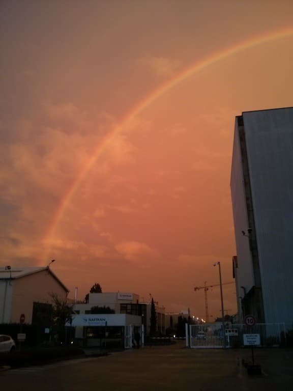 rainbow sunset