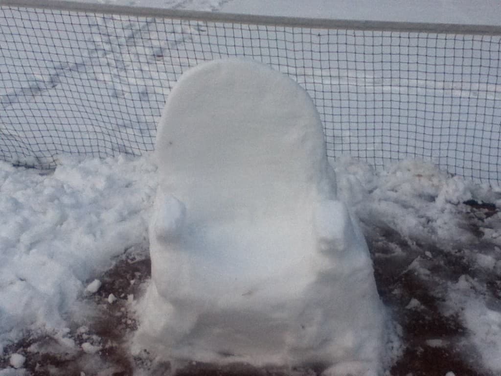 Un siege en neige