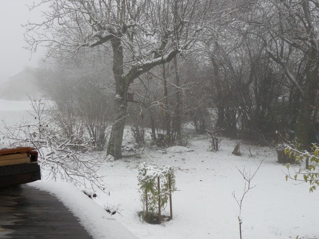 1e neige hier matin