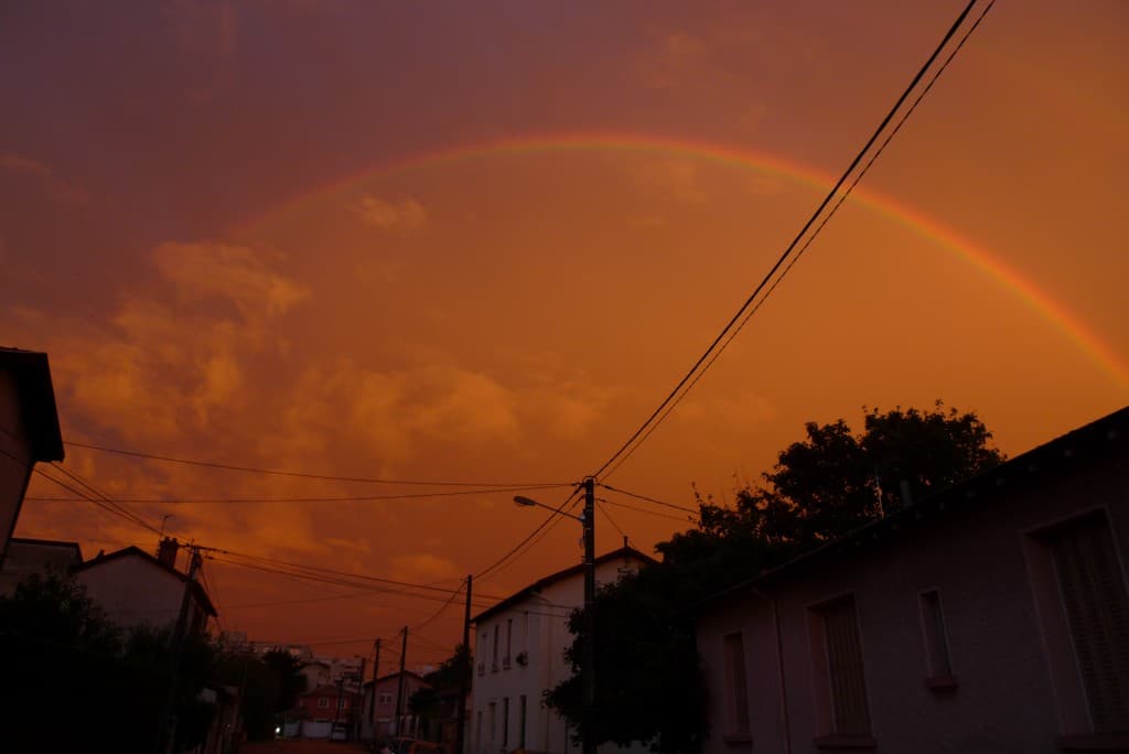 Arc-en-ciel du soir