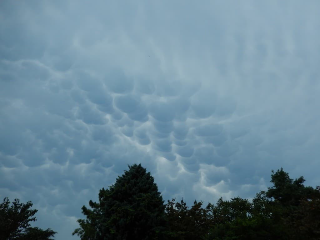 Ciel d'un temps orageux