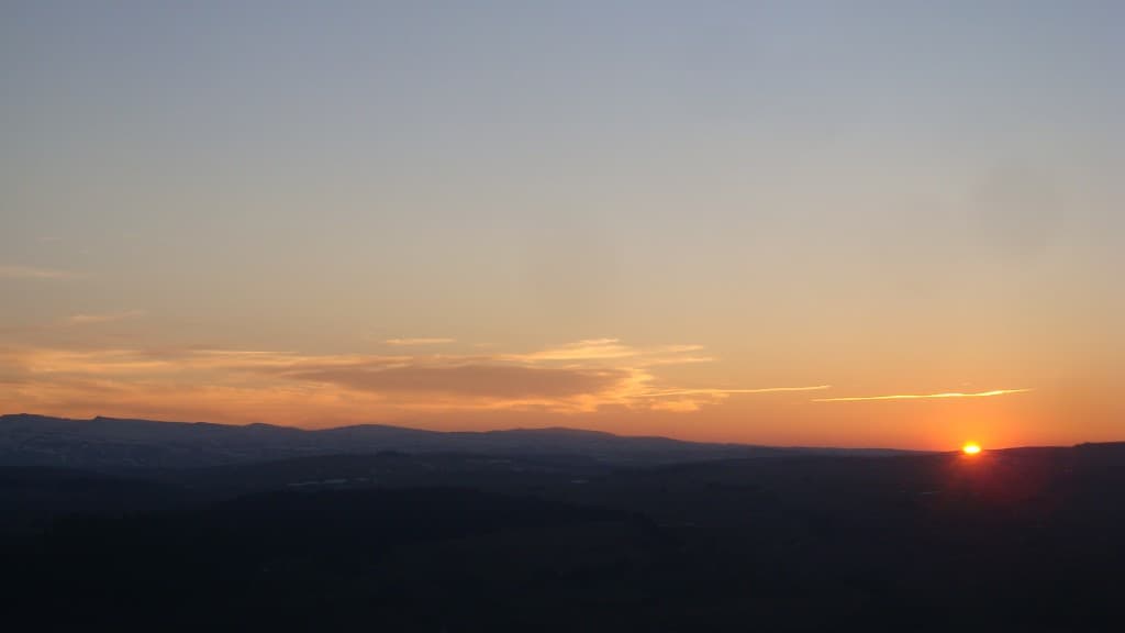 Coucher de soleil cantalou