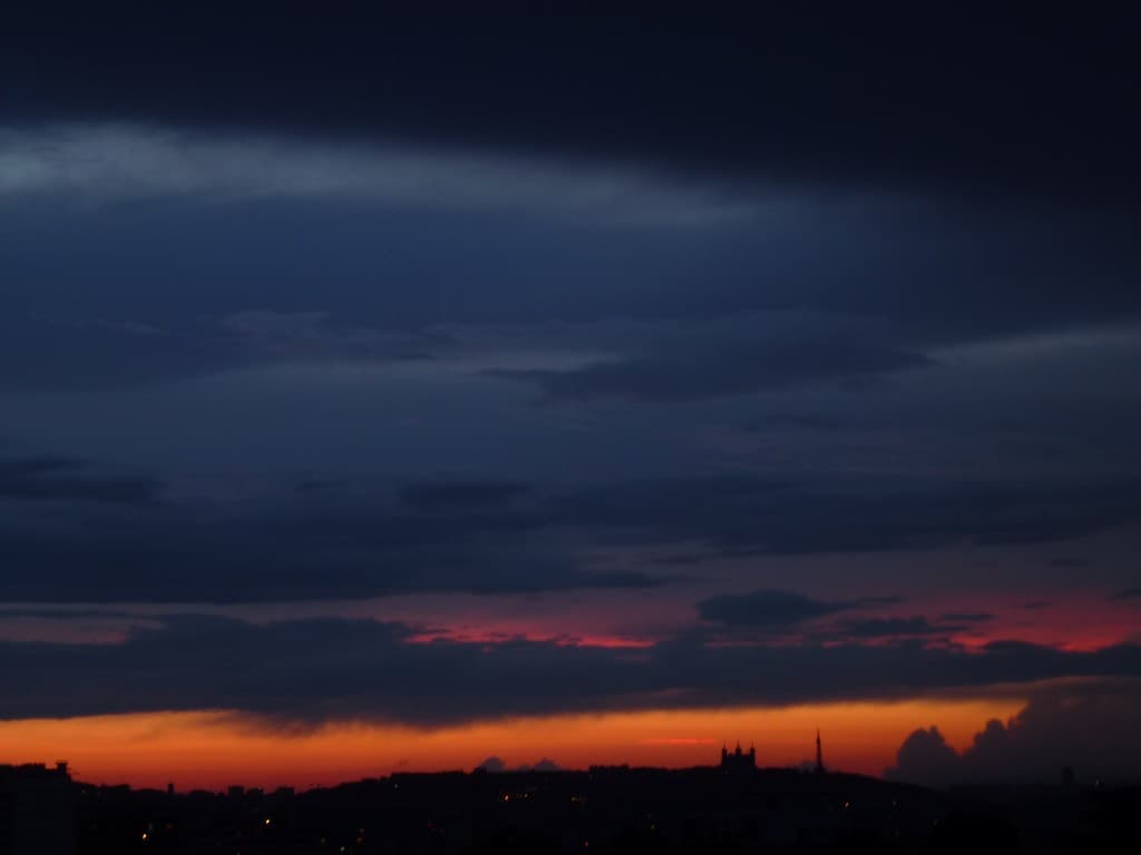 Coucher de soleil sur Fourvière
