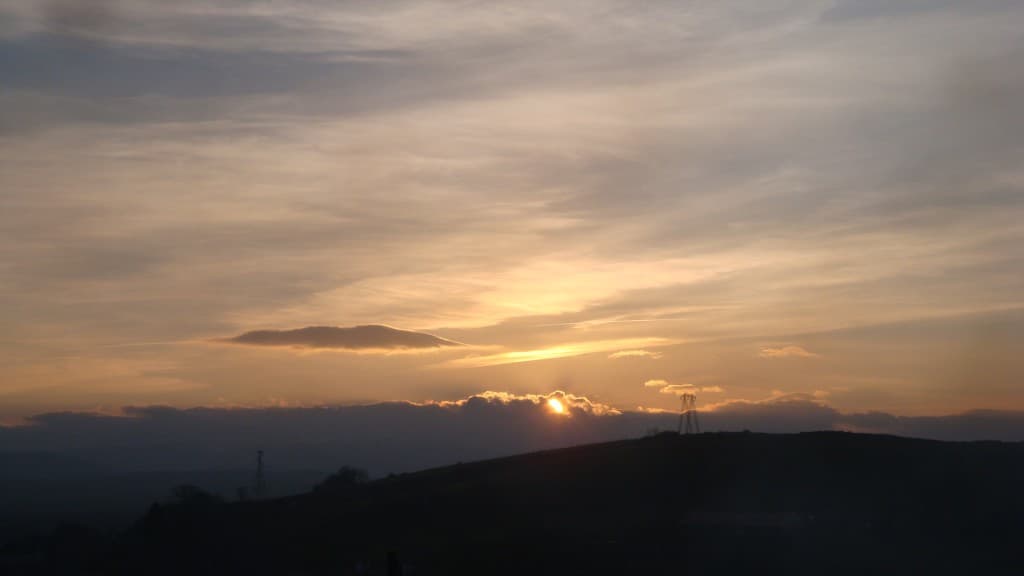 Doux coucher de soleil