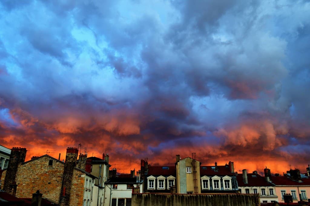 Le ciel en feu
