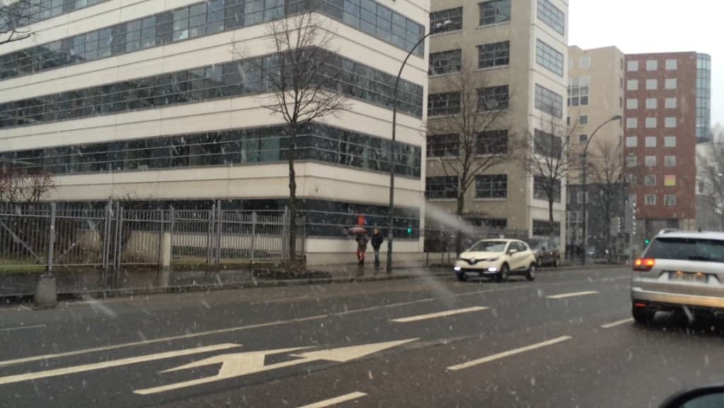 Neige à Lyon centre
