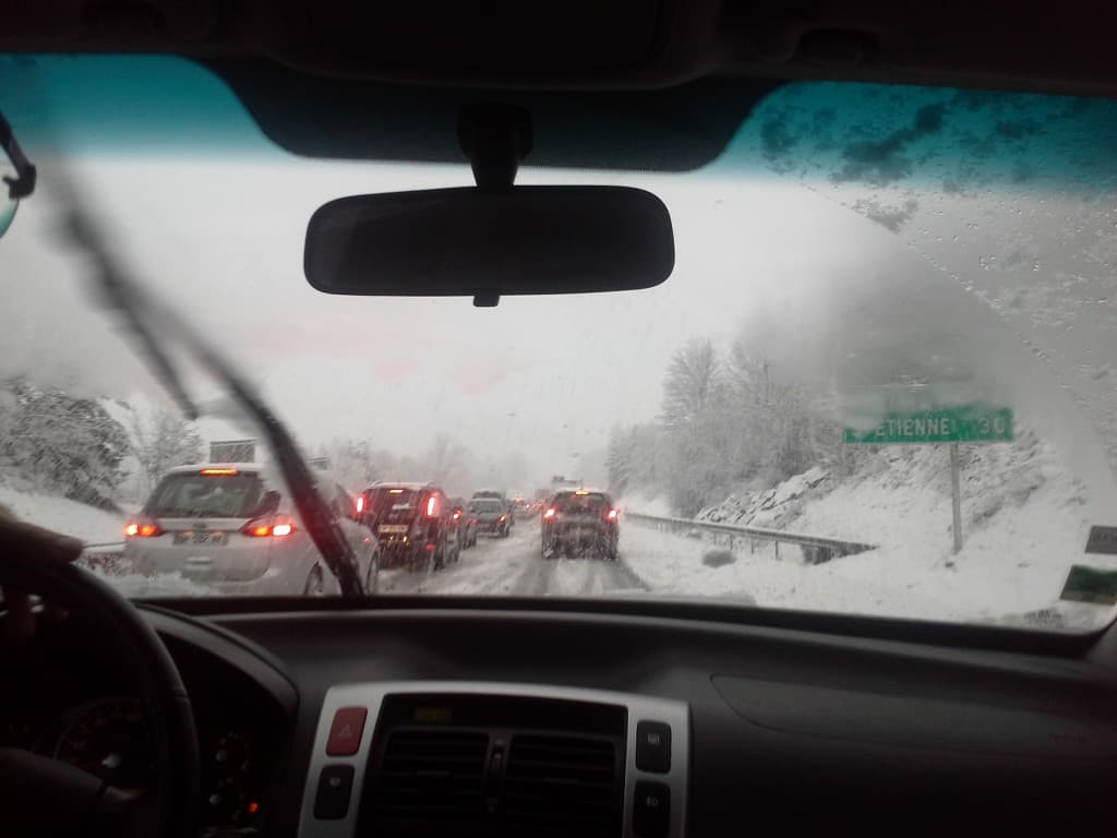 Neige en Haute loire
