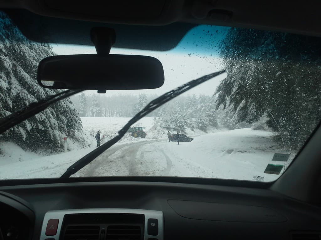 Neige en Haute loire