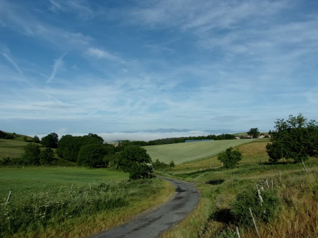 Stratus dans la vallée