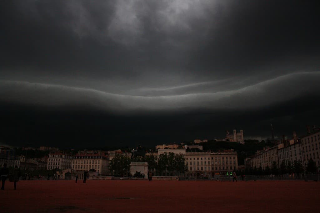 Orage effrayant