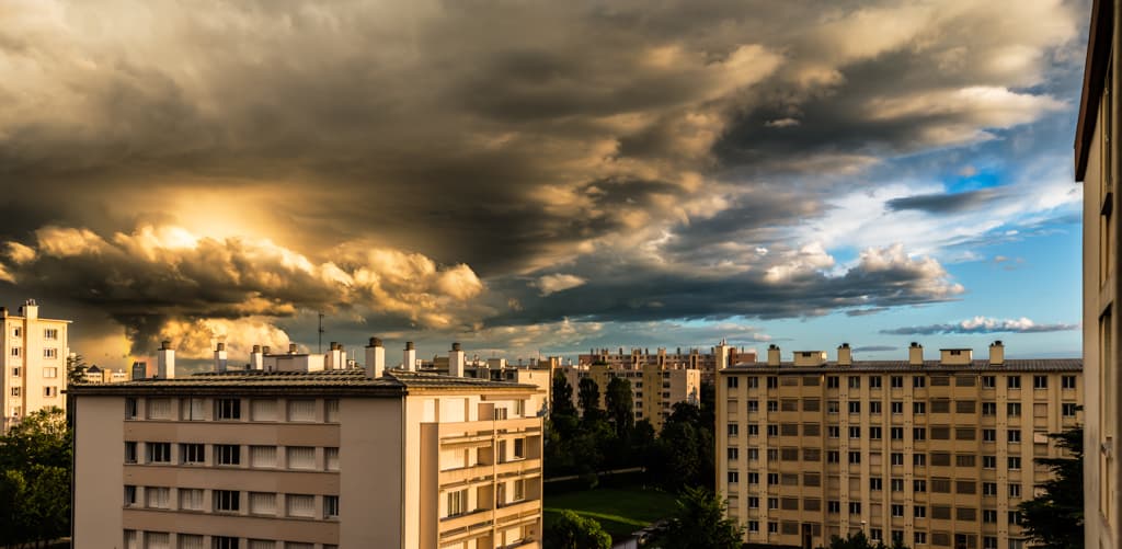 Orage en approche sur lyon