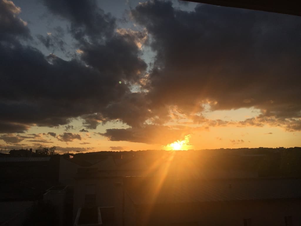 coucher de soleil Ã  Lyon