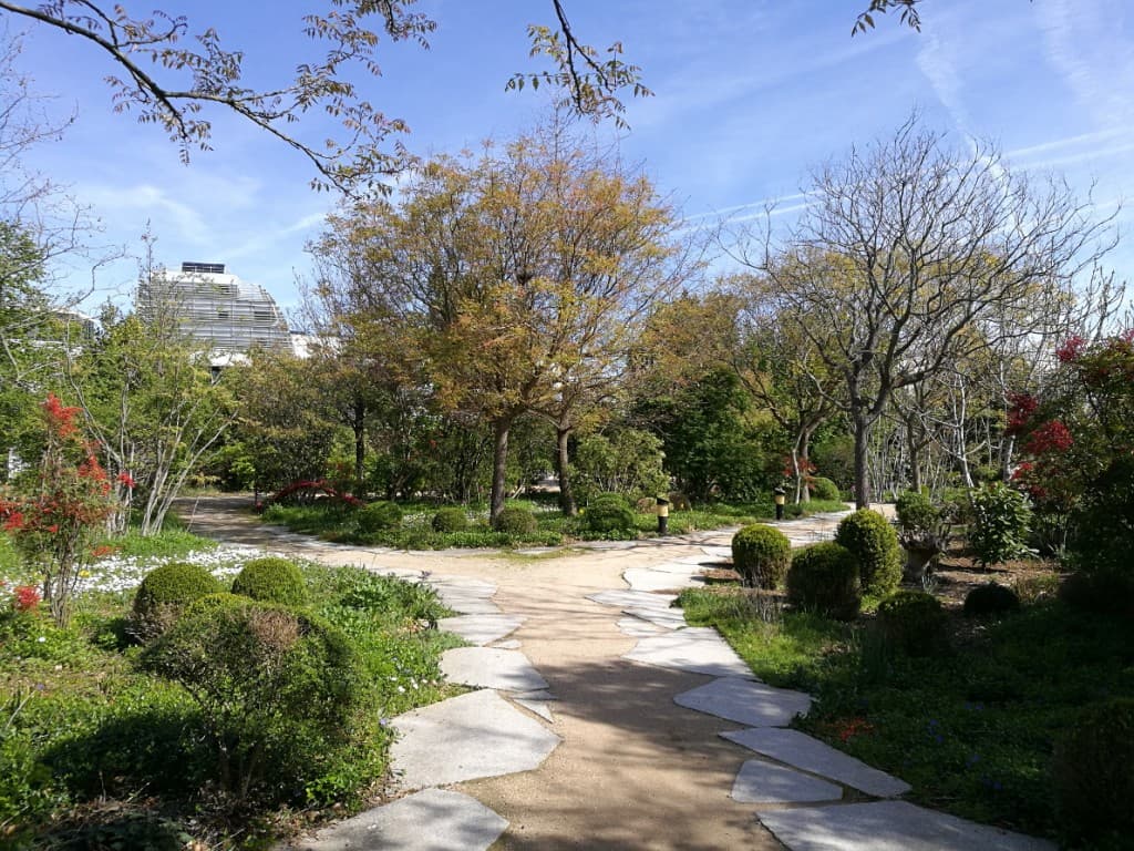 Jardin en fleurs