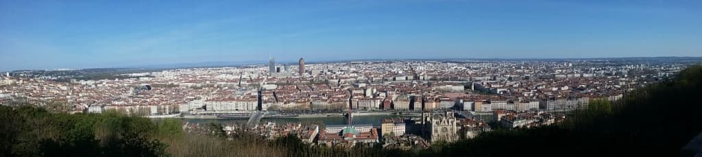 Lyon vue de FourviÃ¨re