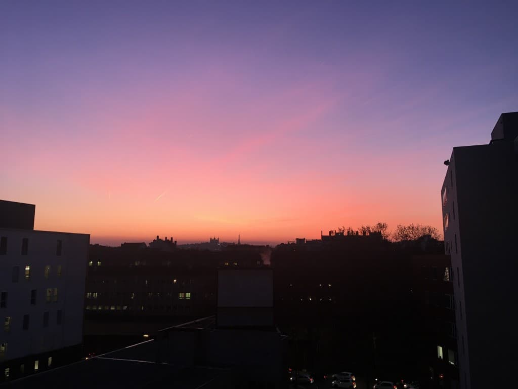 Le soleil se couche sur Fourviere