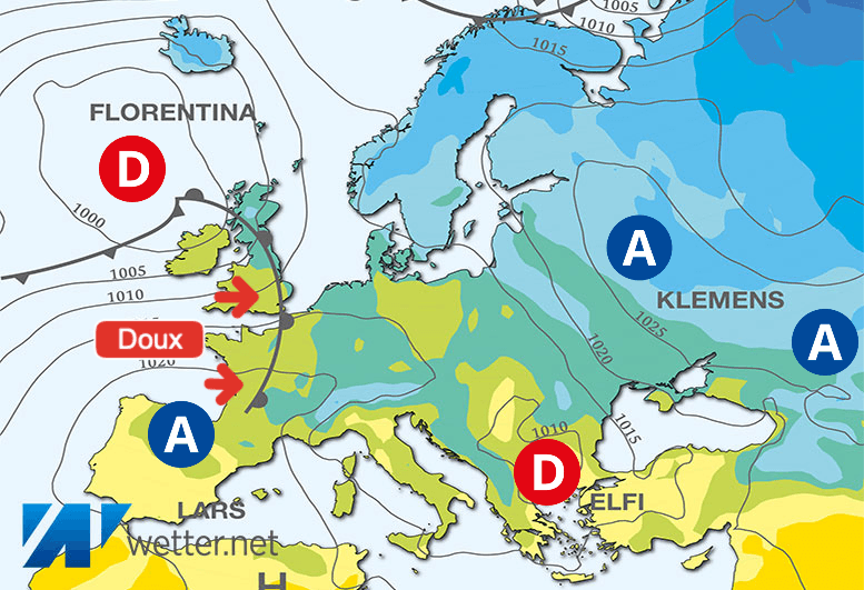 Carte de prévisions d'europe du Mardi 12 mars 2024