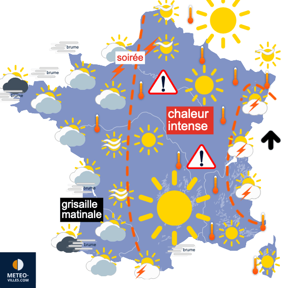 Retour des orages et atténuation temporaire de la chaleur