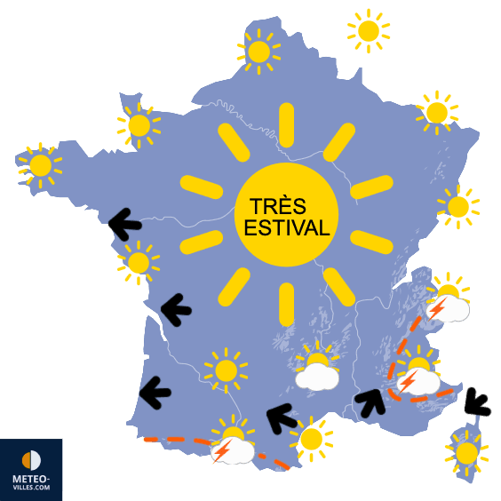Très chaud et sec pour au moins une semaine