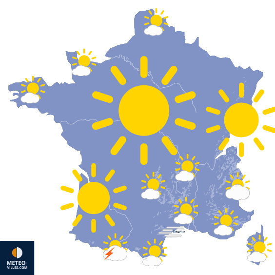 Jusqu'à 40°C sur la moitié Nord ??