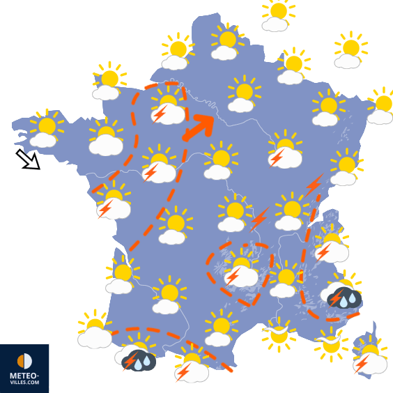 Après les 40 °C, orages violents puis une semaine agréable
