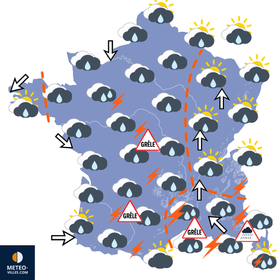 Nette dégradation avec pluies, orages et rafraîchissement