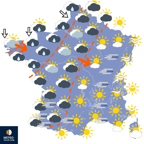 Refroidissement spectaculaire suivi de pluies abondantes