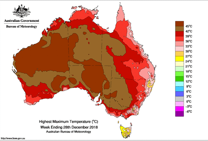 Image d'illustration pour Canicule extrême en Australie : près de 50°C !