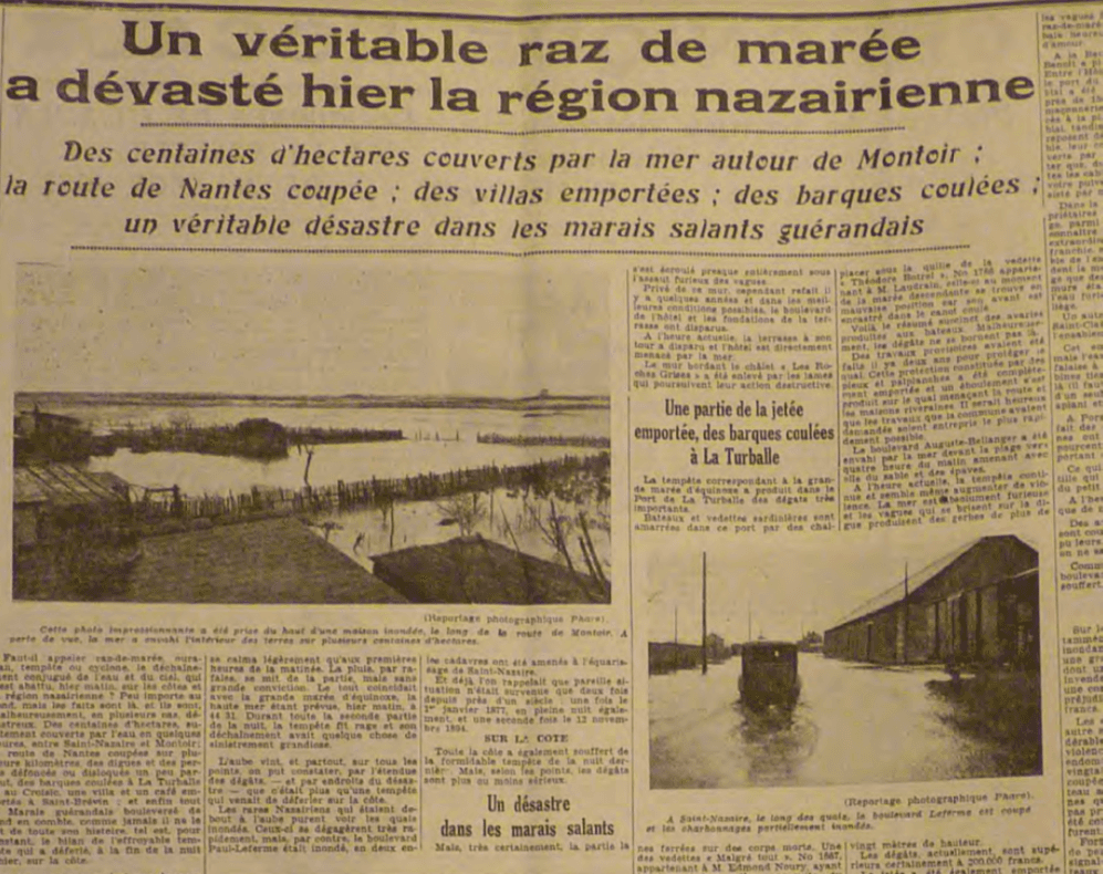 Image d'illustration pour Dépression Mortimer : coup de vent durant les grandes marées d'equinoxe