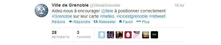 Image d'illustration pour Bulletin météo TV : Grenoble était mal placée !