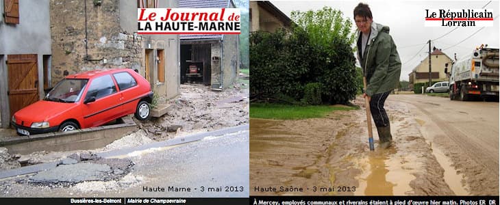 Image d'illustration pour Crues : nombreux dégâts dans le Nord-Est - 1 mort en Suisse