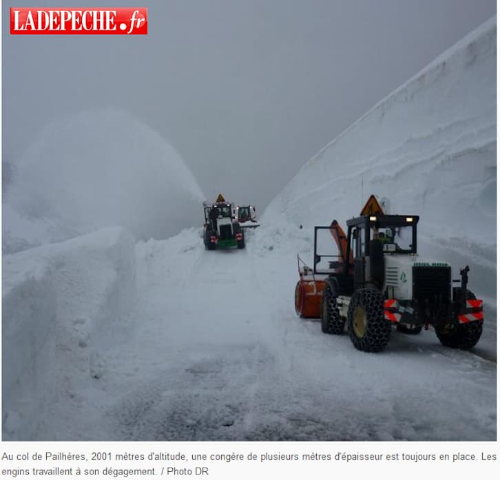 Image d'illustration pour Alpes : Orages de neige - Pyrénées : Enneigement exceptionnel