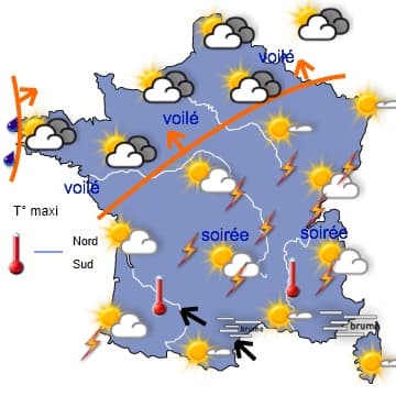 Chaud et orageux en début de semaine, puis beaucoup plus frais