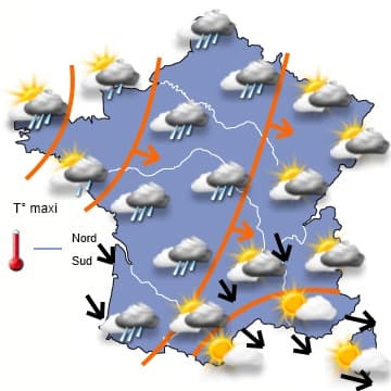 Dimanche enneigé dans les Alpes et tempêtueux près de la Méditerranée