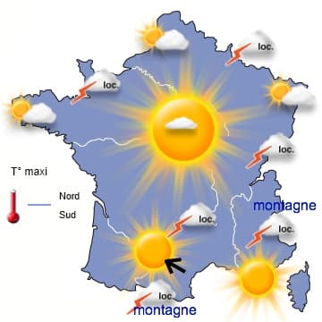 Une semaine plutôt chaude et très orageuse