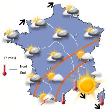 La période de mauvais temps se terminera dimanche ou lundi...