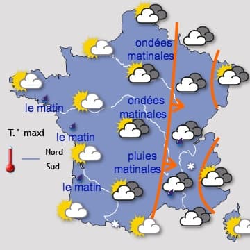 Beaucoup de pluie et de vent à partir de ce week-end