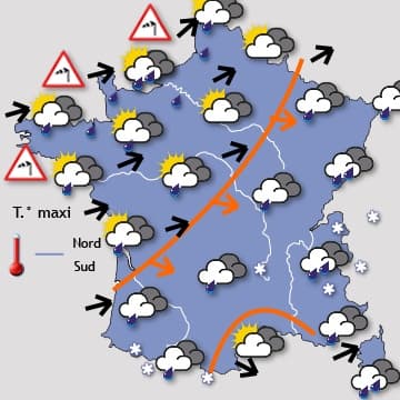Enormément de pluie, de vent, et de neige en montagne !