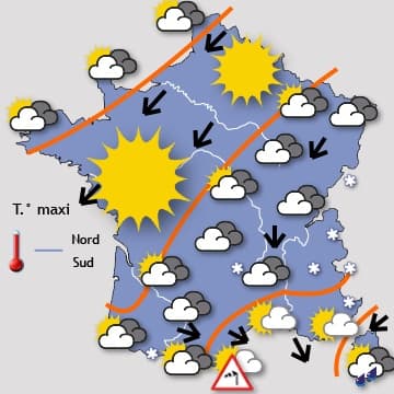 Début d'une nouvelle periode très humide et fraîche