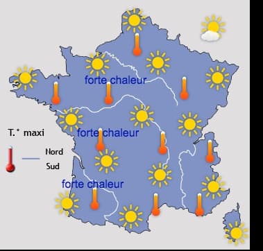 Une chaleur devenant remarque