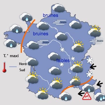 Tempéorairement agité dans le Sud-est, puis le Nord-ouest