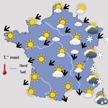Réchauffement temporaire entre jeudi après-midi et vendredi