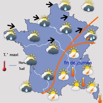 Temporairement moins estival au Nord