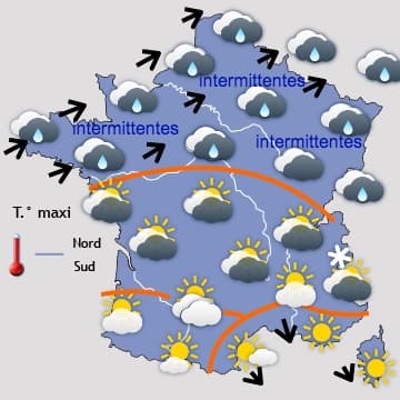 Lente amélioration jusqu'à jeudi mais toujours des nuages au Nord