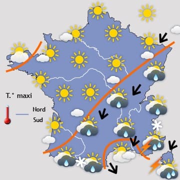 Un week-end ensoleilé et chaud au Nord, orageux au Sud